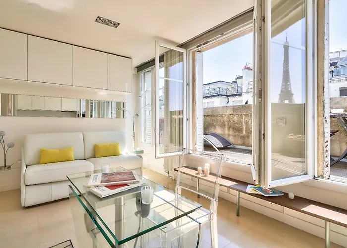 Designed With Ac-terrasse Vue Tour Eiffel * باريس